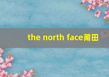 the north face莆田